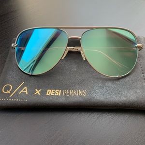 Quay x Desi Perkins blue high keys